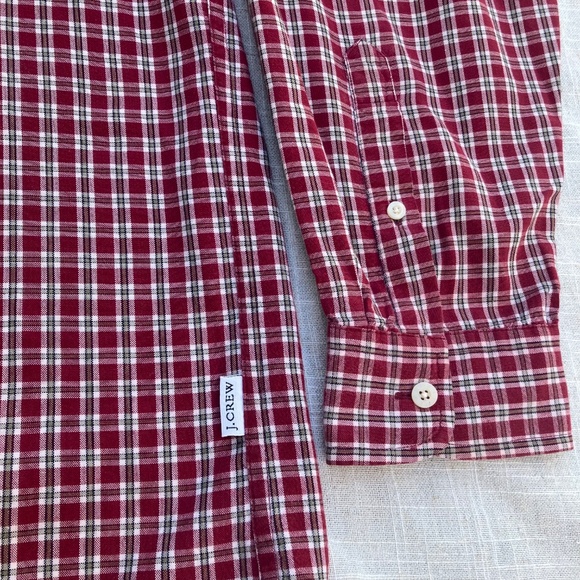Men’s vintage j crew long sleeve button down plaid shirt sz xl 1 pocket - Picture 7 of 12